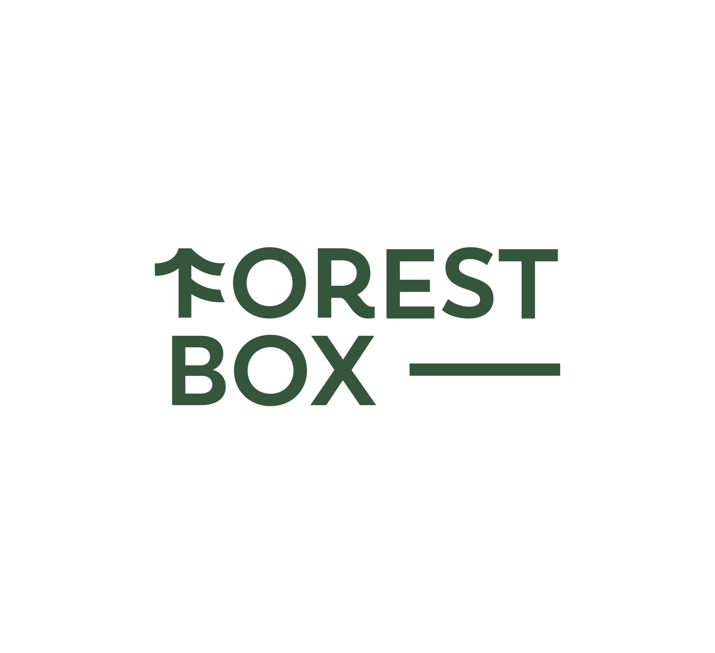 Forest Box, producent skrzynek oraz pudełek drewnianych — propozycja logo